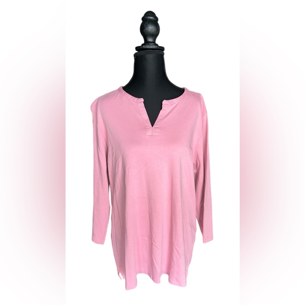 L.L. Bean Soft Pink Tunic Top